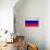 Russia Flag Design with Wood Patterning - Flags of the World Series-Philippe Hugonnard-Art Print displayed on a wall