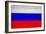 Russia Flag Design with Wood Patterning - Flags of the World Series-Philippe Hugonnard-Framed Art Print