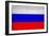 Russia Flag Design with Wood Patterning - Flags of the World Series-Philippe Hugonnard-Framed Art Print