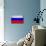 Russia Flag Design with Wood Patterning - Flags of the World Series-Philippe Hugonnard-Mounted Art Print displayed on a wall