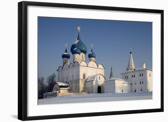 Russia, Golden Ring, Suzdal, Kremlin Walls and Cathedral of Nativity of Virgin-null-Framed Giclee Print