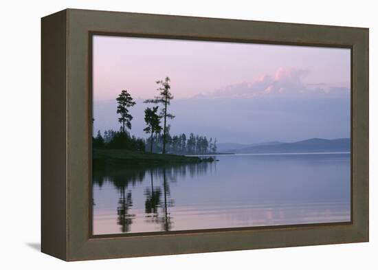 Russia Lake in Ural Mountains Autumn Evening-Andrey Zvoznikov-Framed Premier Image Canvas