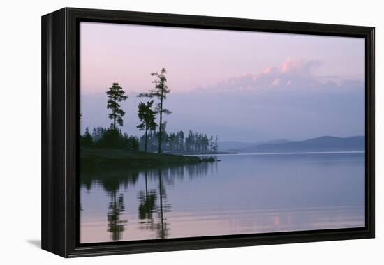 Russia Lake in Ural Mountains Autumn Evening-Andrey Zvoznikov-Framed Premier Image Canvas