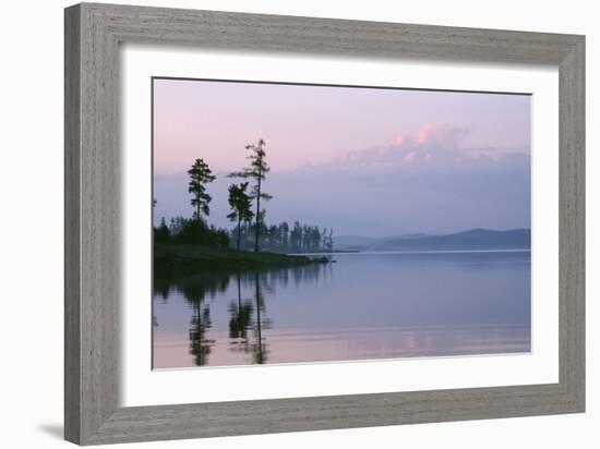 Russia Lake in Ural Mountains Autumn Evening-Andrey Zvoznikov-Framed Photographic Print