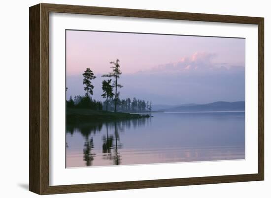 Russia Lake in Ural Mountains Autumn Evening-Andrey Zvoznikov-Framed Photographic Print