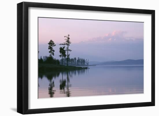 Russia Lake in Ural Mountains Autumn Evening-Andrey Zvoznikov-Framed Photographic Print