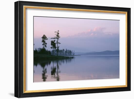 Russia Lake in Ural Mountains Autumn Evening-Andrey Zvoznikov-Framed Photographic Print