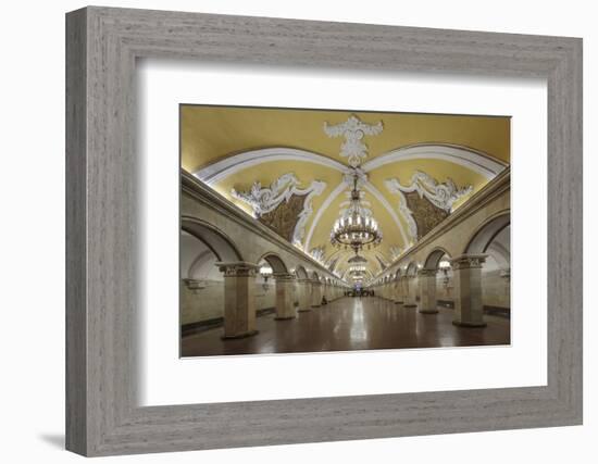 Russia, Moscow, Komsomolskaya Metro-ClickAlps-Framed Photographic Print