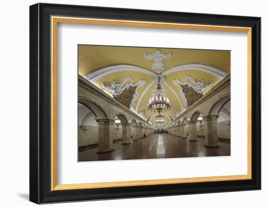 Russia, Moscow, Komsomolskaya Metro-ClickAlps-Framed Photographic Print