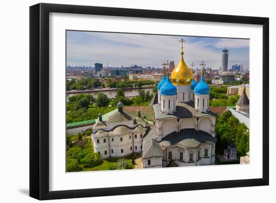 Russia, Moscow, May 2013 - View of Moscow from the Bell Tower of the Novospassky Monastery. Moscow-viktoriagam-Framed Photographic Print
