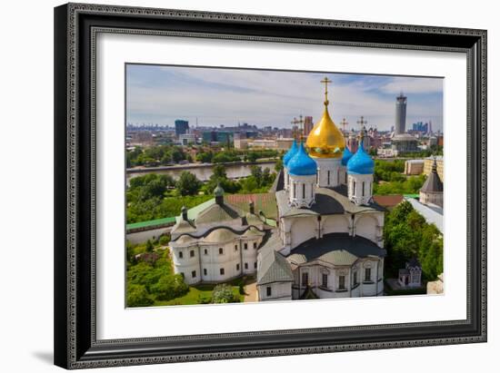 Russia, Moscow, May 2013 - View of Moscow from the Bell Tower of the Novospassky Monastery. Moscow-viktoriagam-Framed Photographic Print