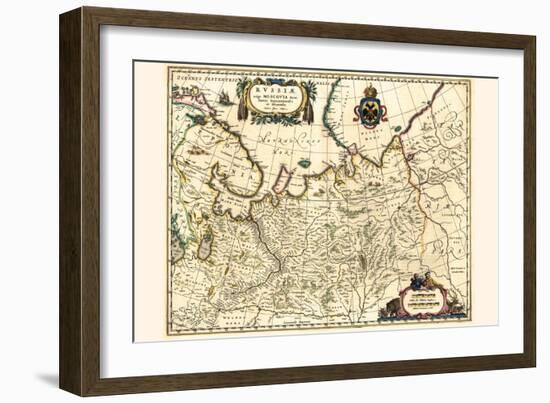 Russia Moscow Northern And Eastern Parts-Willem Janszoon Blaeu-Framed Art Print