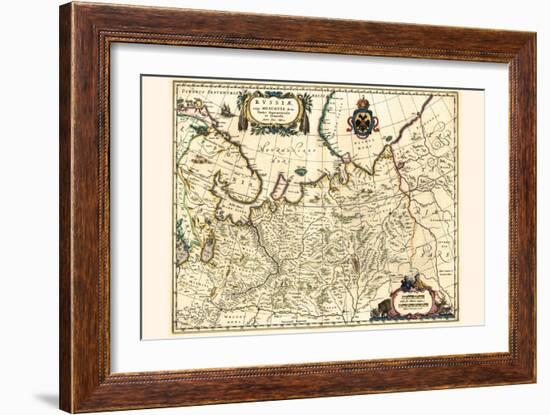 Russia Moscow Northern And Eastern Parts-Willem Janszoon Blaeu-Framed Art Print