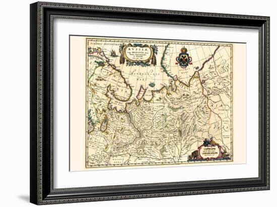 Russia Moscow Northern And Eastern Parts-Willem Janszoon Blaeu-Framed Art Print