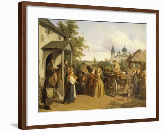 Russia, Official Saying Goodbye to His Family-Alessandro Manzoni-Framed Giclee Print