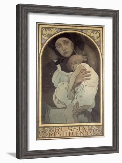 Russia Restituenda, 1922-Alphonse Mucha-Framed Giclee Print