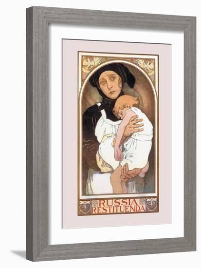 Russia Restituenda-Alphonse Mucha-Framed Art Print