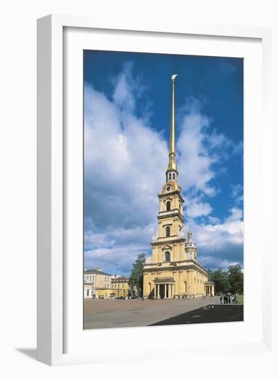 Russia, Saint Petersburg, Historic Centre, Peter and Paul Fortress and Cathedral-null-Framed Giclee Print