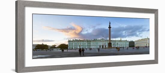 Russia, Saint Petersburg, Palace Square, Alexander Column and the Hermitage, Winter Palace-Gavin Hellier-Framed Photographic Print