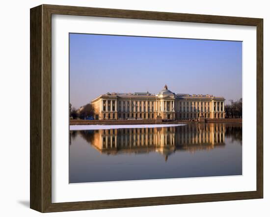 Russia, St;Petersburg; Along the Neva River Embarkement, the St-Ken Sciclina-Framed Photographic Print