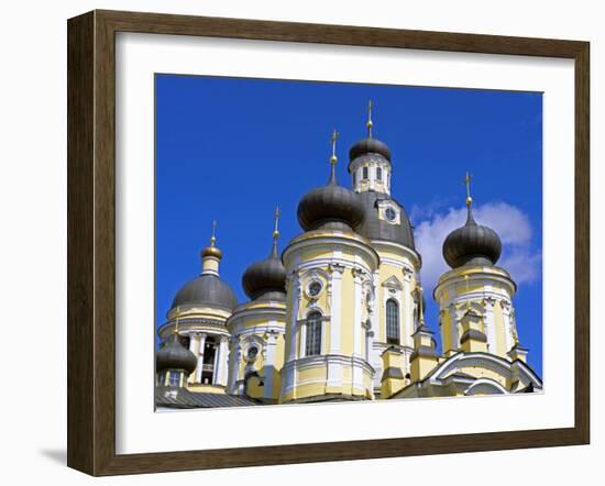 Russia, St Petersburg; Cupolas of the Vladimirsky Church-Nick Laing-Framed Photographic Print