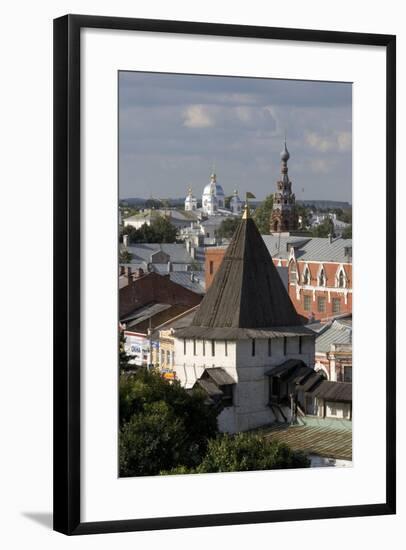 Russia, Yaroslavl, Townscape with Churches and Rooftops-null-Framed Giclee Print