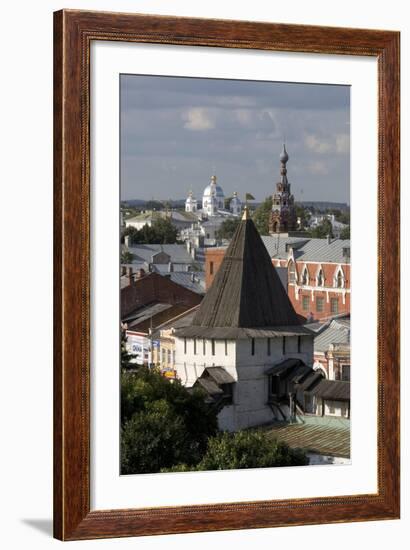 Russia, Yaroslavl, Townscape with Churches and Rooftops-null-Framed Giclee Print