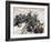 Russian Attack on the Japanese Trenches, Russo-Japanese War, 1904-5-null-Framed Giclee Print