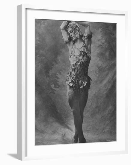 Russian Ballet Dancer Vaslav Nijinsky Photographed in Title Role of "Spectre de La Rose"-Emil Otto Hoppé-Framed Premium Photographic Print