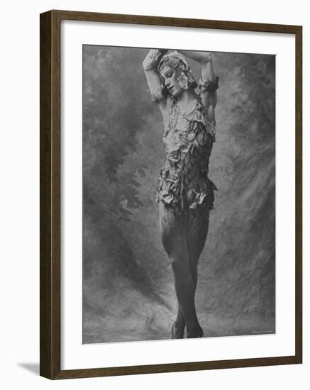 Russian Ballet Dancer Vaslav Nijinsky Photographed in Title Role of "Spectre de La Rose"-Emil Otto Hoppé-Framed Premium Photographic Print