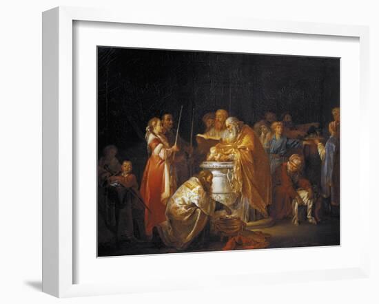 Russian Baptism, 1765-Jean-Baptiste Le Prince-Framed Giclee Print