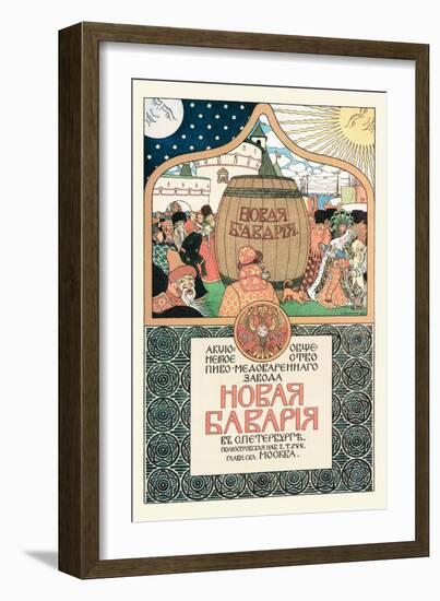 Russian Beer Advertisement-Ivan Bilibin-Framed Art Print