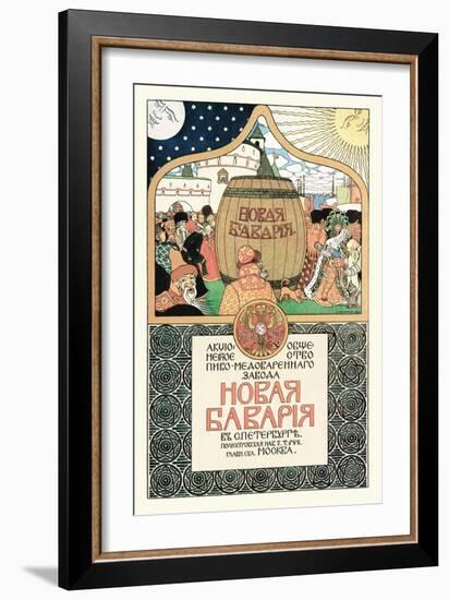 Russian Beer Advertisement-Ivan Bilibin-Framed Art Print