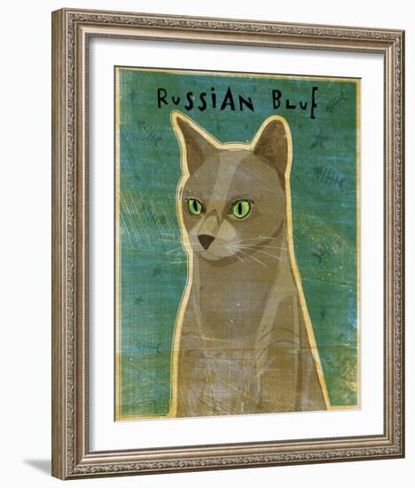 Russian Blue-John Golden-Framed Giclee Print