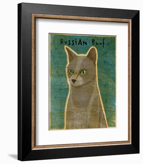 Russian Blue-John W^ Golden-Framed Art Print