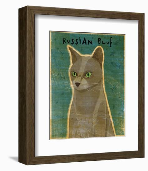 Russian Blue-John W^ Golden-Framed Art Print