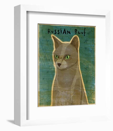 Russian Blue-John W^ Golden-Framed Art Print