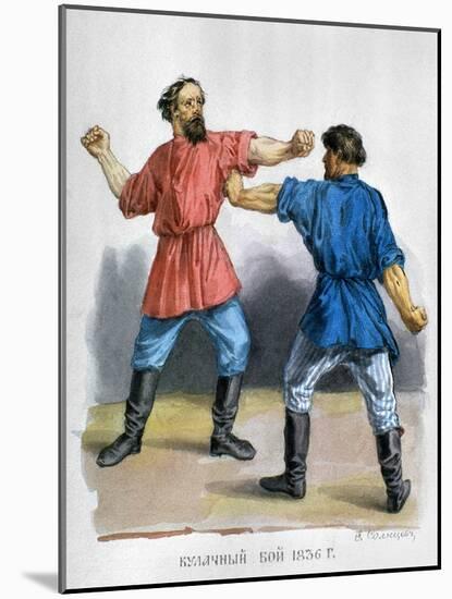 Russian Boxers, c1836-Fedor Solntsev-Mounted Giclee Print