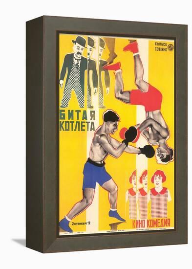 Russian Boxing Film Poster-null-Framed Stretched Canvas