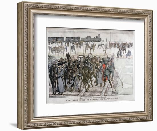 Russian Cavalry Heading into Mandchourie, China, 1900-Eugene Damblans-Framed Giclee Print