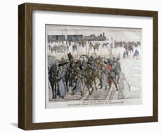 Russian Cavalry Heading into Mandchourie, China, 1900-Eugene Damblans-Framed Giclee Print