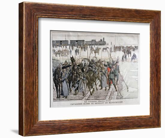 Russian Cavalry Heading into Mandchourie, China, 1900-Eugene Damblans-Framed Giclee Print