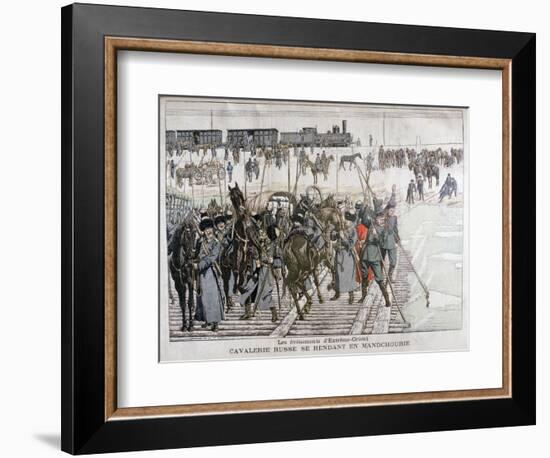 Russian Cavalry Heading into Mandchourie, China, 1900-Eugene Damblans-Framed Giclee Print