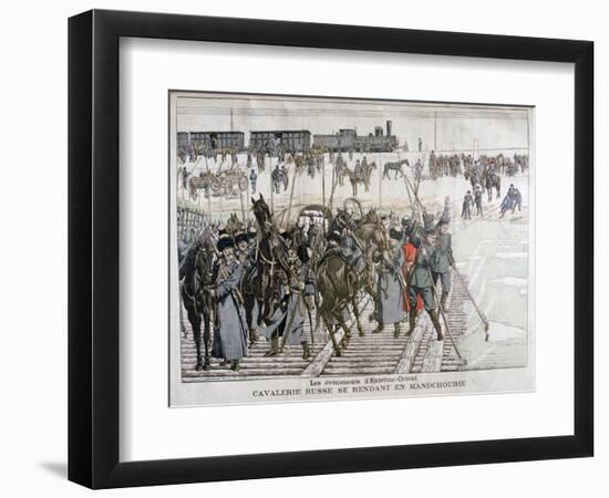 Russian Cavalry Heading into Mandchourie, China, 1900-Eugene Damblans-Framed Giclee Print