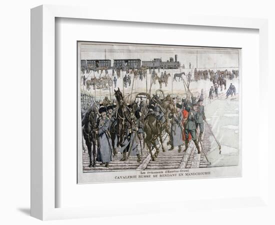 Russian Cavalry Heading into Mandchourie, China, 1900-Eugene Damblans-Framed Giclee Print