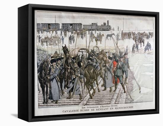 Russian Cavalry Heading into Mandchourie, China, 1900-Eugene Damblans-Framed Premier Image Canvas