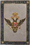 Coat of Arms from the Back Cover of 'The Russian Imperial Family', 1798 (Embroidered Silk)-Russian-Framed Giclee Print