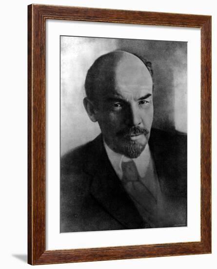 Russian Communist Leader Vladimir Lenin-null-Framed Premium Photographic Print