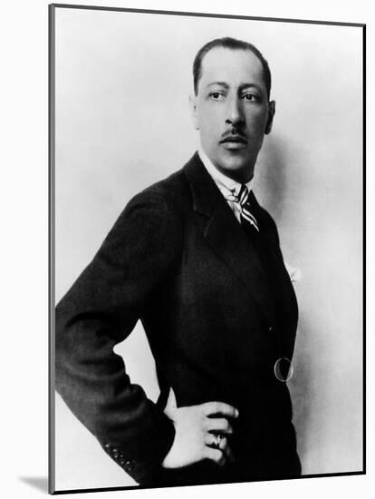 Russian Composer Igor Stravinsky, 1936-null-Mounted Photo