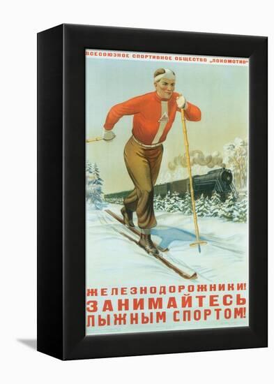 Russian Cross Country Skier-null-Framed Stretched Canvas